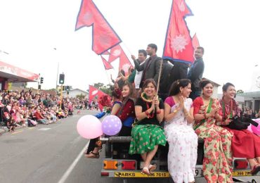 न्यु जिल्यान्डको सडकमा पहिलो पटक पन्चे बाजा र लाखे नाच