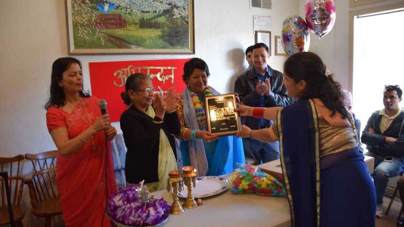 कोलोराडोमा क्यान्सर पिडीत महिलालाई भब्य अभिनन्दन