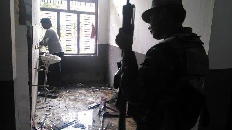 सिरहा यातायात कार्यलयमा बम बिष्फोट,कर्मचारी र सेवाग्राहि भागाभाग