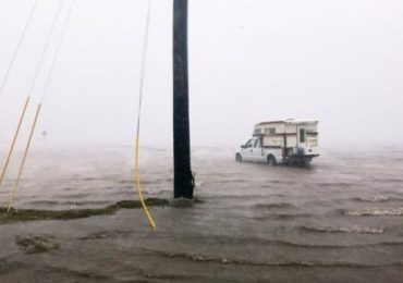 Hurricane Harvey’s high winds make landfall in Texas