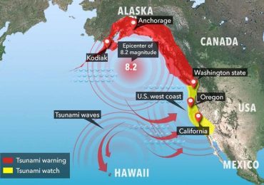 अलास्कामा ८.२ म्याग्निच्यूडको शक्तिशाली भूकम्प,‘खतरनाक’ सुनामीको चेतावनी
