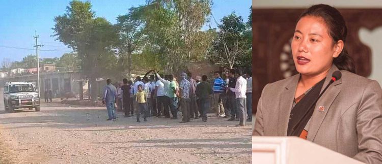 मन्त्री बिना मगरलाई आफ्नै गाउँमा कालो झण्डा