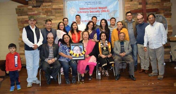 कोलोराडोमा लक्ष्मी जयन्ती संगै साहित्यकार डा.शिलु सम्मानीत