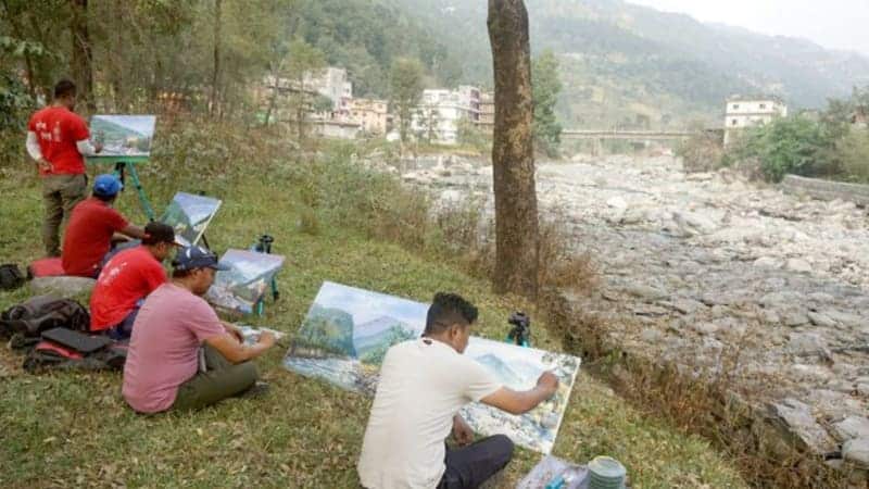 क्यान्भासमा उत्तरगयाः मनमोहक फलाखु र त्रिशूली नदी