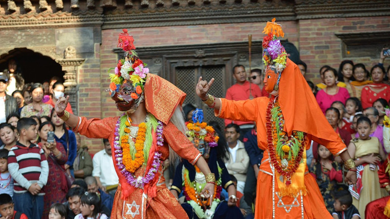 नृसिंह नृत्य मञ्चनः  लामो नाच दुई दिनमै सम्पन्न